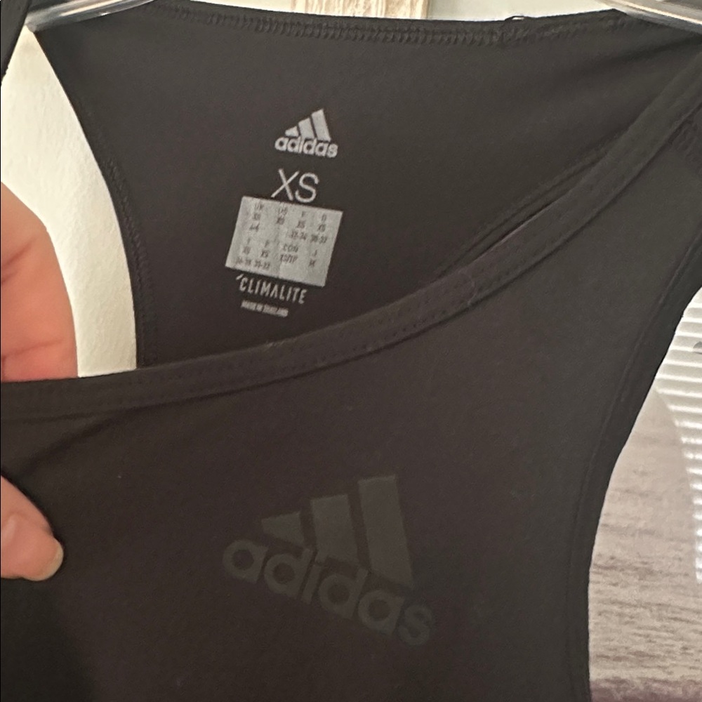Size XSmall Adidas Black Climalite Tank Top - Picture 2 of 3